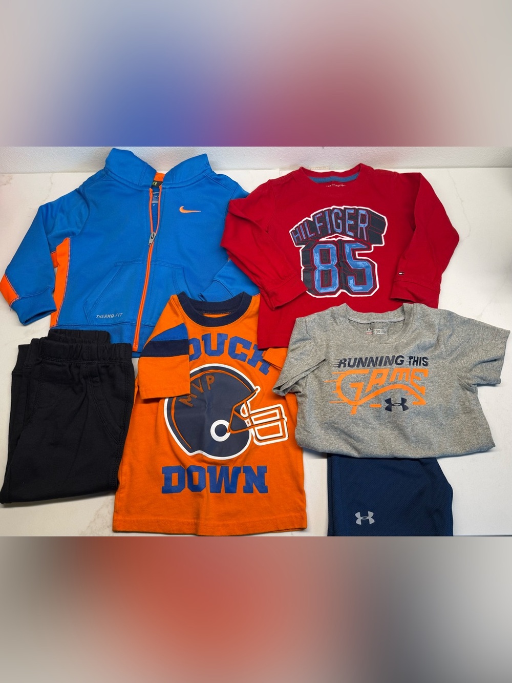 Boys 2T Mixed Brand Clothing Lot Nike Under Armour Tommy Hilfiger 6pc